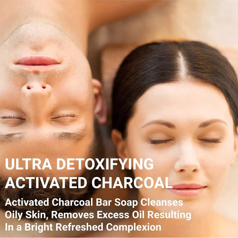 O Naturals Paquete De 3 Jabones De Carbón Activado Negro