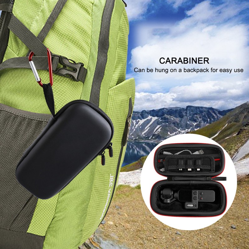 Black Portable Waterproof Handbag Protective Carrying Multi Function Accessories Storage