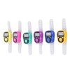 6 Pcs Electronic Finger Counter Portable Lightweight Adjustable Ring Clicker