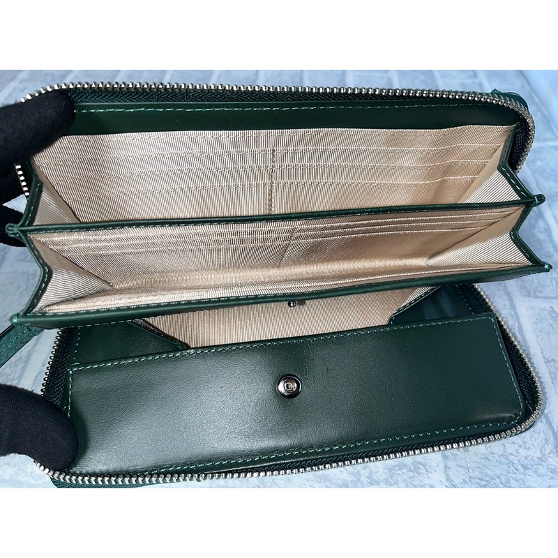 GUODI HL-10042 Long Wallet, Round Zipper, Card Case, Python, Genuine