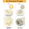 ANGELLOONG 9" x 4" Large Flameless Candles with Remote, Battery