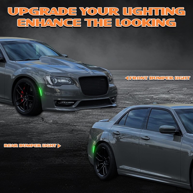 AreLokpri LED Side Marker Lights Kits for Chrysler 300 2015-2023,