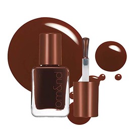 rom&nd Mood Pebble Nail 09 Amber 0.2 oz (7 g), Beautiful Glossy and Glossy From the Moment of Applying, Quick Drying, Natural Color Nail