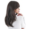 Women Synthetic Wig Long Straight Black Wigs Elastic Hair Wig