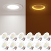 Amico 12 Pack 6 inch 5CCT LED Recessed Lighting with