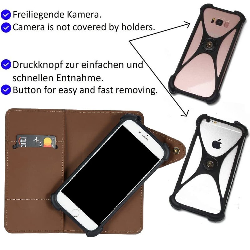 K-S-Trade High-Quality and Innovative Protective Flip Case Faux Leather for