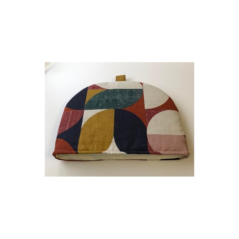 Reno Retro Geometric Teal Mustard Navy Tea Cosy