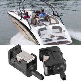 2Pcs 8mm Barb Fuel Hose Female Tank Outboard Fuel Line Connector Fits for Yamaha Marine Engine Fuel Hose Line Connector