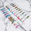 Fishing Lures Spinner Baits,30pcs Spoon Fishing Lures Metal Spinnerbaits Hard