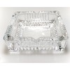 Crystal Heavy Glass Ashtray for Indoor and Outdoor Decorative (Square)