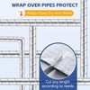 Saillong Pipe Wrap Insulation, 15 Ft Foil Backed & Natural