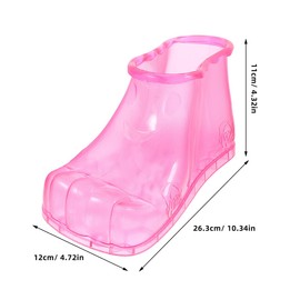 Garneck 1 Pair Foot Soaking Bucket Portable Foot Bath Boots Creative Feet Soaking Bucket for Men Women (Red, Fits to Size 42)