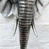 Darthome Ltd Silver Elephant Head Bust Wall Mounted Home Statue