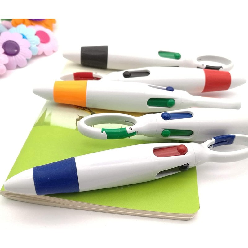 Tinwai 4 Color Ballpoint Pen, Multi-functional, Oily, Multicolor, Ballpoint Pen,