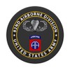82nd Airborne Division Patch - Circle - Gray