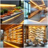 UVTaoYuan LED Strip Lights 24V COB LED Warm 3000K Super