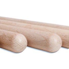 8 Pairs (16 Packs) Classical Wood Claves Musical Percussion Instrument, 8 Inch Natural Hardwood Rhythm Sticks with a Carry Bag