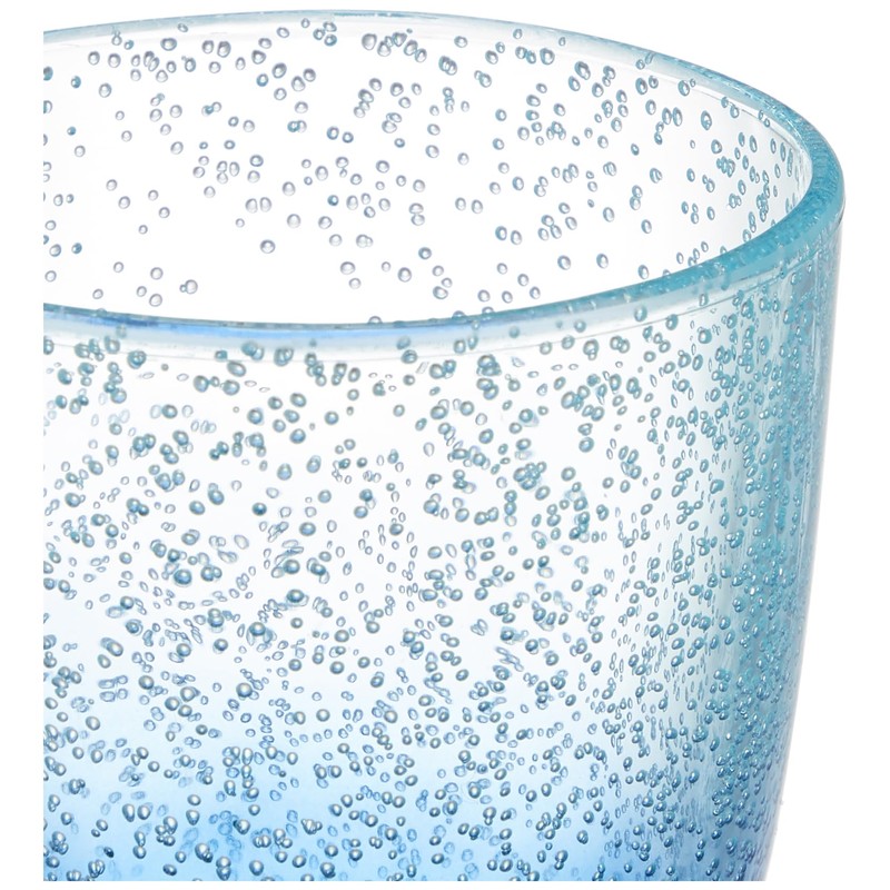 Abode Homewares Design DK22921 OCEANIC OMBRE Short Stem Glass Goblet,