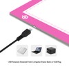 LitEnergy Portable A4 LED Copy Board Light Tracing Box, Pink