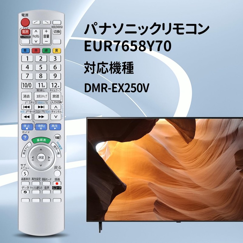 Recorder Remote Control EUR7658Y70 for Panasonic DIGA DMR-EX250V