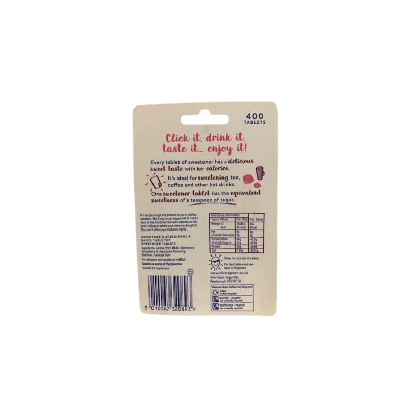 Silver Spoon Sweetness & Light Sweetener Tablet (400 per Pack)