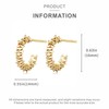 FOXNOV Gold Hoops Earrings for Women Lightweight Hypoallergenic Earrings 14K