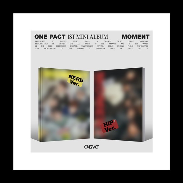 ONE Pact Moment 1st Mini Album CD+Magazine+Letter+Photocard+Polaroid+Sticker+Tracking Sealed (Set(Nerd+Hip))