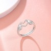 925 Sterling Silver Heart Claddagh Rings for Women Teen Girls,
