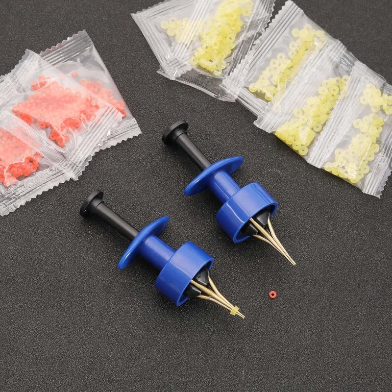 ZKFSIE Pellet Bander Tool, Blue Pellet Bait Bander Tool Set