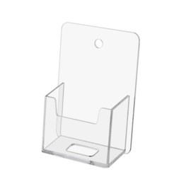 Marketing Holders 4 Pack Business Card Holder Clear Acrylic Wall Mount for 2" x 3.5" Vertical Appointment Cards Hanging Hardware Included Use for Hotels Resorts Concierge Schools Colleges