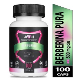 Suplemento Berberina Pura De 100 Cápsulas 500 Mg A4h Sabor Sin Sabor