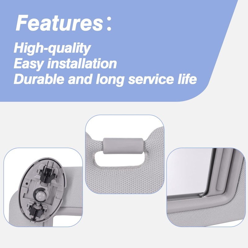 CULMKARI Driver Side Sun Visor Fits for 2007-2013 Toyota Corolla