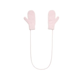 Rest and Recreation FLUFFY FUR MITTEN GLOVE - PINK