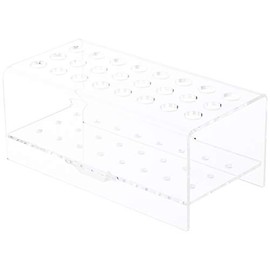 Plymor Clear Acrylic 24 Pen Display Holder Stand, 3.125" H x 7.375" W x 3.75" D