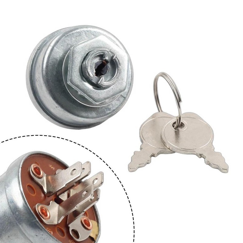 Ignition Switch Ignition Starter Switch Lawn Tractor 5-Pin Replacement for