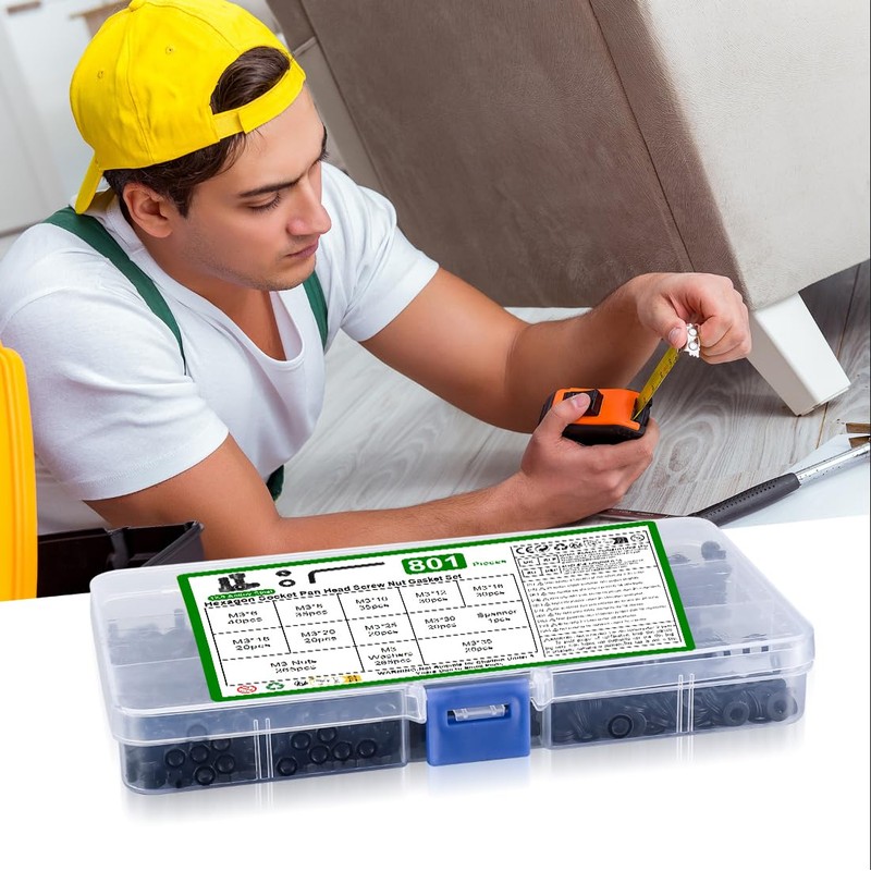 M3 Cylinder Screws Hexagon Socket Screws and Nuts and Washers