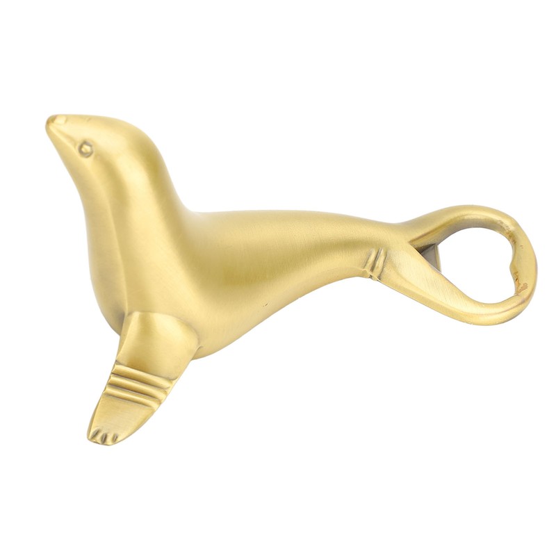 Bottle Opener Metal Sea Lion Shaped Non Slip Handle Bottle