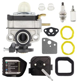 753-06258A Carburetor Tune Up Kit for Ryobi RY252CS RY253SS RY251PH RY254BC MTD 753-06258 2 Cycle 25cc Gas Craftsman Cultivator String Trimmer Brush Cutter # 307160001 316299372 316773800
