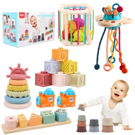 LUCKFUTURE Premium Baby Toys for 6-18 Months, 8 in 1 Montessori Toys Set, Educational Learning Toys for Toddlers 1-3 Years Old Trendy Babies Gifts for Boys & Girls