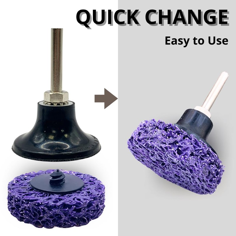 12PACK - 2" Mini Quick Change Strip & Clean Discs,