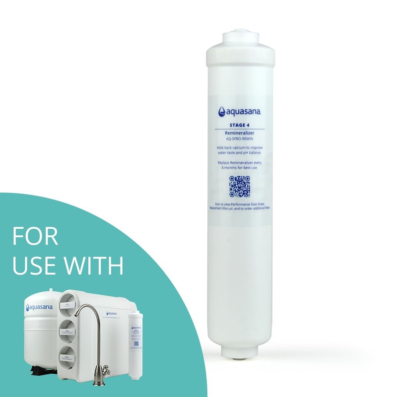 Aquasana SmartFlow™ Reverse Osmosis Water Filter Remineralizer Replacement Lasts 6