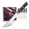 SIXILANG Steak Knives Set of 6 Piece - Sharp Stainless