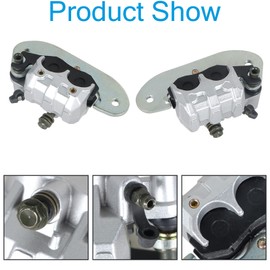 labwork Front and Rear Brake Calipers with Pads Replacement for Yamaha Viking 700 YXM700 Replacement for Yamaha Viking VI YXM700 YXC700