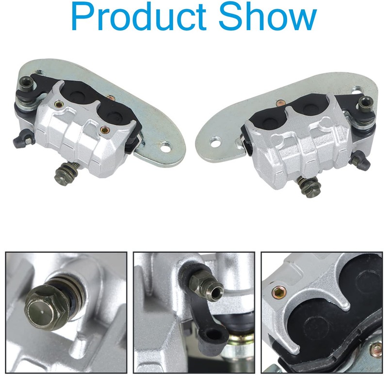 labwork Front and Rear Brake Calipers with Pads Replacement for