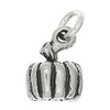 LGU Sterling Silver Oxidized Small 3D Pumpkin Charm