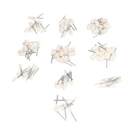 100Pcs Polishing Head Wool Felt Tapered Cylindrical Buffing Wheel Set Kit for DIY