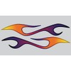 No. 2 Semi Truck Flame Decals - Flamin Grape -