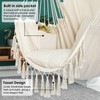 Y- STOP Hammock Chair Hanging Rope Swing, Max 500 Lbs,