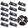 DonLeeving 12 PCS Arrow Rest for Recurve Bow Black Plastic