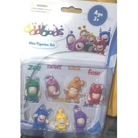 ODDBODS New Oddbods Action Figure Toy Fuse, Jeff, Zee & + Mini Figurine Set ( Ages 3+)